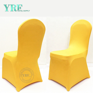 YRF usine banquet fournitures chaise bon marché Spandex Couvertures Jaunes