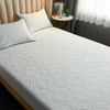 Protecteurs imperméables Le protège-matelas ajusté bloque la couverture de lit de motel d'acariens de la poussière